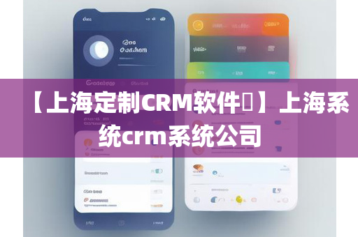 【上海定制CRM软件​】上海系统crm系统公司